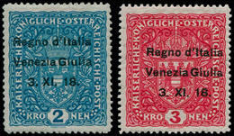 * ITALIE VENITIE - Poste - 15/16, Le 16 Signé 2 Fois: 2k & 3k (Sas. 15/16) - Lombardo-Vénétie