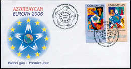 FDC RUSSIE AZERBAIDJAN - Poste - 538/39, Non Dentelé, Cdf, Enveloppe Illustrée: Europa 2006 - Azerbaidjan