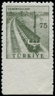 ** TURQUIE - Poste - 1437A, Bdf, Non Dentelé En Bas: 75K. Train - Autres & Non Classés