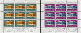 O YOUGOSLAVIE - Poste - 1252/53, 2 Feuillets De 9: Europa 1969 - Autres & Non Classés