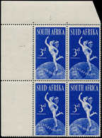 ** AFRIQUE SUD - Poste - 174/ + 177, Bloc De 4, 1 Exemplaire "Serif C" (case R. 1/1): 3p. UPU (SG 130a) - Nueva República (1886-1887)