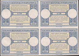 * ANGOLA - Coupons Réponse - Bloc De 4 Non émis, Provenant De L'album Upu 1947: 3$00 - Angola