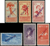 * BOLIVIE - Poste - 133/37, Avec Surcharge Violette "spécimen": République, Condor - Bolivie