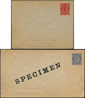 N CAIMANES - Entiers Postaux - 3 Enveloppes Différentes 1p. Rouge (x2), 2.50 Bleu, Dont Une Spécimen (1909) - Iles Caïmans