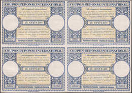 * COLOMBIE - Coupons Réponse - République De Colombie, Bloc De 4 Non émis, Provenant De L'album Upu 1947: 25 Centavos - Colombie