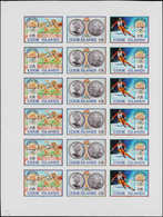 ** COOK - Poste - 1010/12, Feuille De 6 Triptyques Non Dentelés: Jeux Olympiques De Barcelone Et Albertville 1992 - Cook