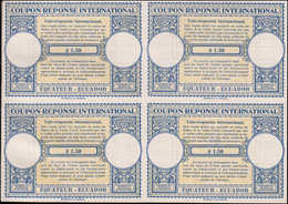 * EQUATEUR - Coupons Réponse - Blocs De 4 Non émis, Provenant De L'album Upu 1947: $1.50 - Equateur