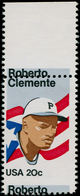 ** ETATS UNIS - Poste - 1544, Piquage à Cheval "Roberto" En Bas, Bdf: 20c. Base-ball, R. Clemente - Autres & Non Classés