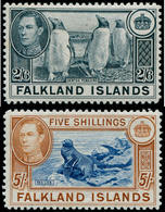 * FALKLAND - Poste - 86/87, 2/6 Pingouin & 5/- Lion De Mer - Falkland
