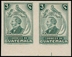 ** GUATEMALA - Poste - 320, Paire Non Dentelée, Bdf: 3c. Batres, Quetzal - Guatemala