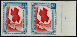 ** GUATEMALA - Poste - 375, Paire Non Dentelée, (les Autres N'existent Pas): 5+5c. Croix-Rouge - Guatemala