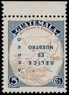 ** GUATEMALA - Poste Aérienne - 243b, Surcharge Renversée (tirage 50), BDF - Rare - Guatemala