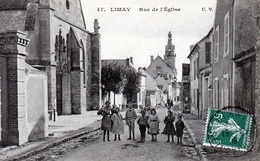 Rue De L'église En 1909 - Limay