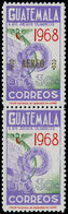 ** GUATEMALA - Poste Aérienne - 441, Paire, Un Exemplaire Sans Surcharge (20 Pièces Connues): 30c. J.O De Mexico 68 - Guatemala