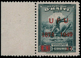 ** HAITI - Poste Aérienne - 55A, Non émis, (30c. S. 1g. Noir), Tirage 50 (Sanabria 67): 75ème An. UPU - Haïti