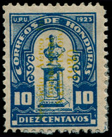 * HONDURAS - Poste Aérienne - Sg. 283, Surcharge Jaune, Yvert 10 AA, (tirage 50). Rare - Honduras