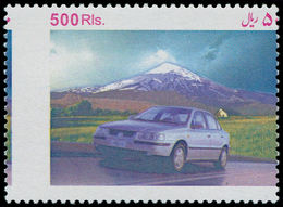 ** IRAN - Poste - 2611, Sans Impression Du Noir: 500r. Auto Iranienne - Iran