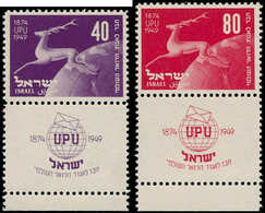 ** ISRAEL - Poste - 27/28, Tabs Complets: UPU 1949 - Autres & Non Classés