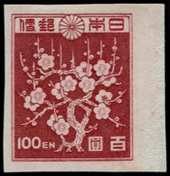 (*) JAPON - Poste - 361, Non Dentelé, Bdf, Toujours Sans Gomme: 100y. Prunus (Michel 359 B) - Autres & Non Classés