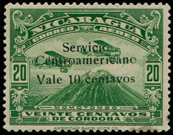 * NICARAGUA - Poste Aérienne - 101a, Surcharge Noire, Signé, (tirage 99) - Nicaragua