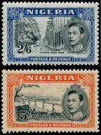 ** NIGERIA - Poste - 61/2a, Dentelés 13x11.5: 2/6 Et 5/- George VI (SG. 58/59) - Nigeria (...-1960)
