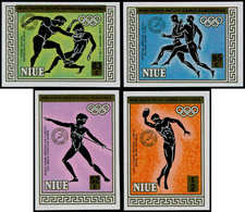 ** NIUE - Poste - 472/75, Non Dentelés: Jeux Olympiques De Los Angeles 84, Surchargés - Niue