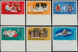 ** PANAMA - Poste - Michel 862/67, Non Dentelés, Couleurs Originales (tirage 60), Tous Bdf: Pape à New-York - Panama