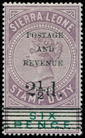 * SIERRA LEONE - Poste - 46c, Type IV, Très Frais: 2.5d. S. 6p. Violet - Sierra Leone (...-1960)