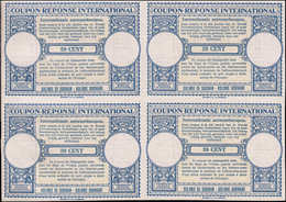 * SURINAM - Coupons Réponse - Colonie De Surinam, Bloc De 4 Non émis, Provenant De L'album Upu 1947: 20 Cent. - Surinam