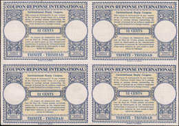 * TRINITE - Coupons Réponse - Bloc De 4 Non émis, Provenant De L'album Upu 1947: 12 Cents - Trinité & Tobago (1962-...)