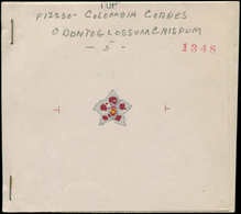 EPA Orchidées - Poste - Colombie, Yvert 408, Carnet Provenant De L'imprimeur "American Bank Note", Contenant 5 épreuves  - Orchidées