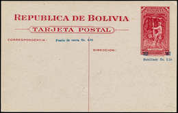 N Médecine - Entiers Postaux - Bolivie, Cp 2.50b./1.25 Rouge Mineur: Illustrée "La Paz - Sud Yungas", Champs De Coca - Médecine