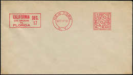 EMA Base-Ball & Cricket - Poste - Usa, Enveloppe, Ema D'essai "Void" - N.Y 11/10/32: "California Los Angeles Us Florida" - Basket-ball