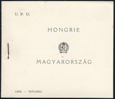 ** 1949 UPU Speciális Bélyegfüzet II. Változat, Felül 1 Db D Pár, Alul 2 Db C Pár, Luxus állapotban! (270.000) - Sonstige & Ohne Zuordnung