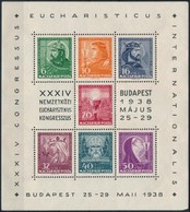 ** 1938 Eucharisztikus Blokk A Tervező Neve Nélkül (100.000) (törések, Ráncok / Folded, Creases) - Otros & Sin Clasificación