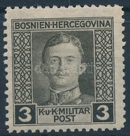 * Bosznia Hercegovina 1917 Károly Forgalmi 3h 11 1/2 Fogazással (*23.500) - Sonstige & Ohne Zuordnung