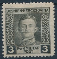 * Bosznia Hercegovina 1917 Károly Forgalmi 3h 11 1/2 Fogazással (*23.500) - Autres & Non Classés