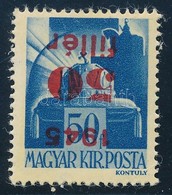 ** 1945 Kisegítő 50f/50f Fordított Felülnyomással (20.000) - Other & Unclassified