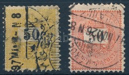 O 1889 50kr 11 1/2 Fogazással: érdekes Sárga (??) Színű Bélyeg + Támpéldány - Other & Unclassified