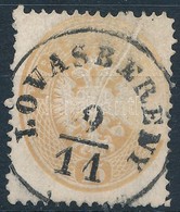 O 1863 15kr A Bélyegképen átmenő Papírránccal - Sonstige & Ohne Zuordnung