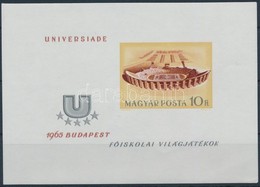 ** 1965 Universiade Vágott Blokk (4.000) (saroktörés, Gumihiba / Corner Fold, Gum Disturbance) - Sonstige & Ohne Zuordnung