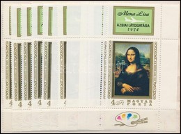 ** 1974 10 Db Mona Lisa Bélyeg Felső Szelvénnyel (12.000) - Sonstige & Ohne Zuordnung