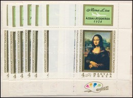 ** 1974 10 Db Mona Lisa Bélyeg Felső Szelvénnyel (12.000) - Otros & Sin Clasificación