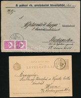 1910 Postai Levelezőlap "BAJSA" + 2db Cégesill. Egyházi Levél Az 1930-as évekből - Sonstige & Ohne Zuordnung