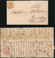 2 Db Régi Küldemény 1850 + 1871 - Sonstige & Ohne Zuordnung