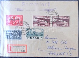 Levélberakó Kb. 100 Főleg Német Küldeménnyel Közte Levelek, Képeslapok, FDC-k, Sok Saar és Danzig, Deutsches Reich, II.  - Otros & Sin Clasificación