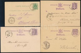 1880-1889 4 Db Futott Díjjegyes Levelezőlap - Sonstige & Ohne Zuordnung