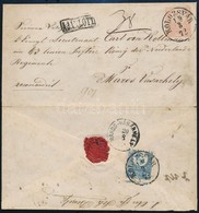 1872 Ajánlott Díjjegyes Boríték Hátoldali 10kr Kiegészítéssel "KOLOZSVÁR" - "MAROS-VÁSÁRHELY" - Other & Unclassified