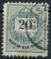 O 1881 20kr A Bal Alsó Háromszögben Nagy Festékfolt, Alul Foghiány (rozsdafolt) - Other & Unclassified