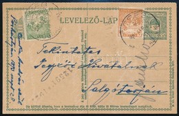 1917 8f Díjjegyes Hasábos Levelezőlap 55f Díjkiegészítéssel / 8f Perforated PS-card With 55f Additional Franking (Simánd - Sonstige & Ohne Zuordnung